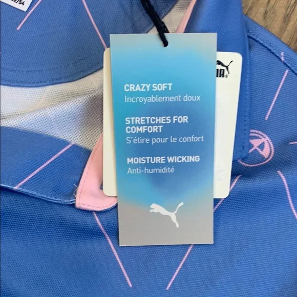 NWT PUMA X Arnold Palmer Golf Performance Polo Shirt Men’ Medium - Picture 3 of 10